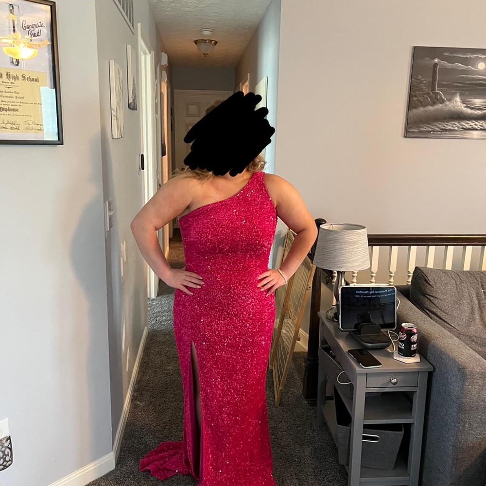 pink prom dress